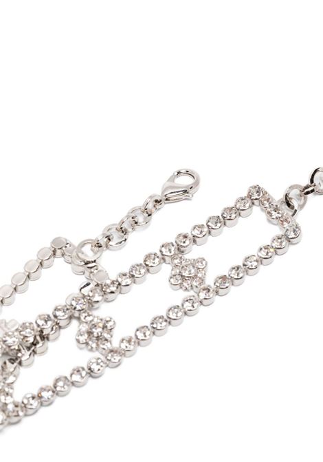 Silver crystal-embellished choker Alessandra rich - women ALESSANDRA RICH | FABA3287J00040001
